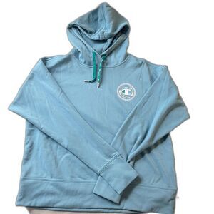 Champion Super Soft Deluxe Hoodie – Teal Blue – Thumbholes-Women’s Size M